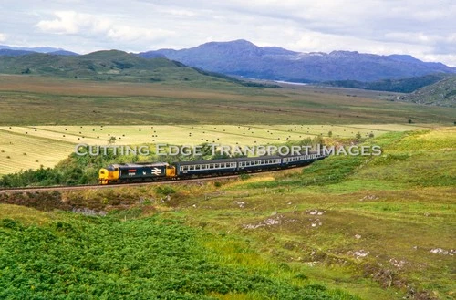 Original Railway Slide: Class 37 Diesel 37406 West Highland 1986          P-3264