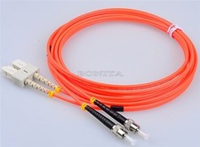 3 Meters Optics Patch Cable Cord St-Sc Duplex Multi-Mode Optic Fiber po