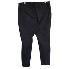 Talbots Hampshire Ankle Pants Womens 14 Petite Gray Print Pockets Office Career