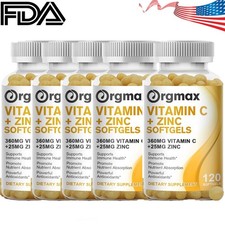 Vitamin C with Zinc Capsules Vitamin C 360mg  Zinc 25mg, for Immune Support