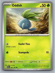 Oddish 001/197 Obsidian Flames