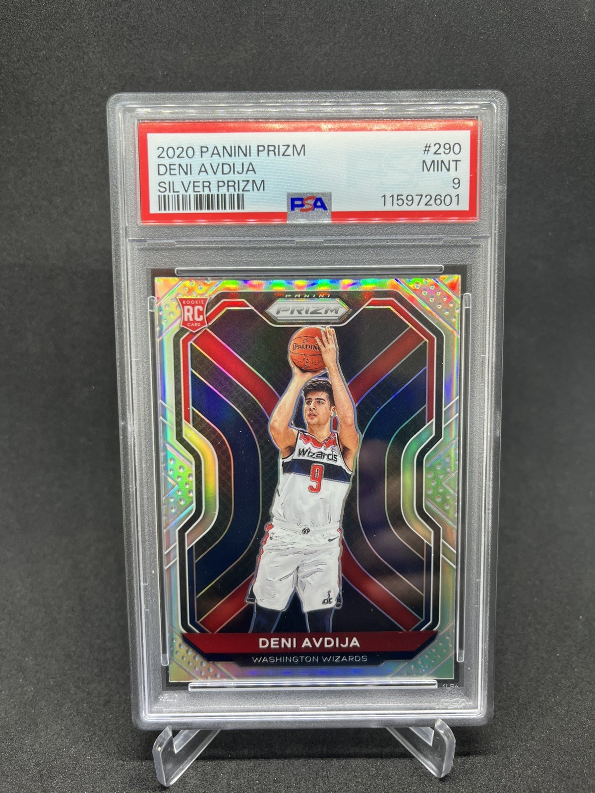 2020 Panini Silver Prizm #290 Deni Avdija PSA 9