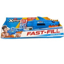 ZURU X-Shot Fast-Fill Shark Attack Water Blaster 24oz 33ft New