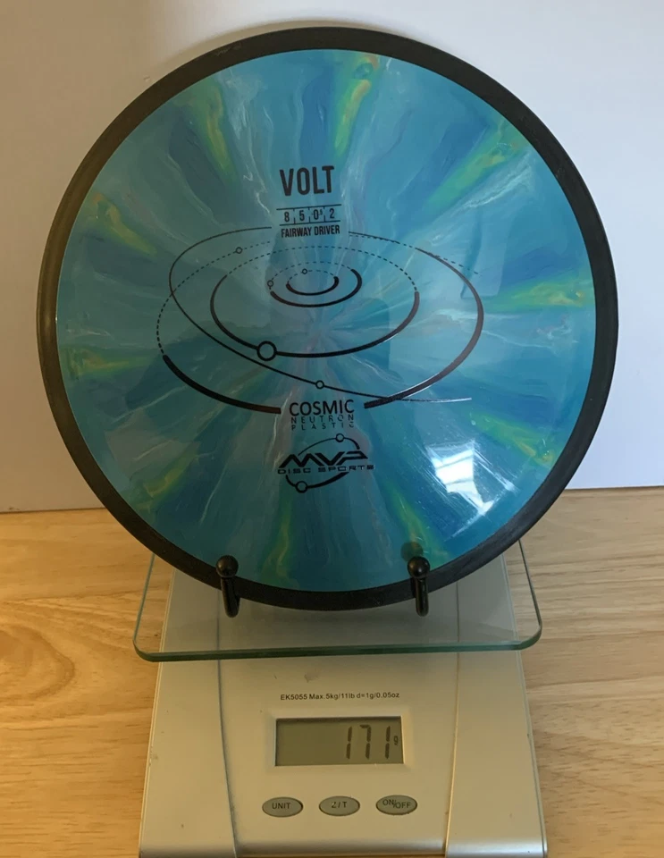 MVP Discs Cosmic Neutron Plastic Volt Fairway Driver Teal Blue Swirl 171 Grams - Image 3 of 4