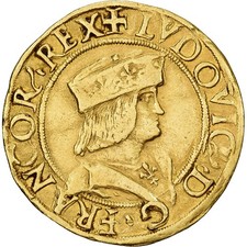 [#868424] Duchy of Milan, Louis XII, Double Ducat d'or, 1499-1512, Milan, Gold, 