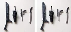 2x GI Joe Classified Zanya  RIFLE GUN KNIFE SET Custom Fodder Marvel Legends