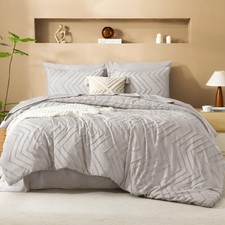 Litanika Linen Queen Size Comforter Set with Sheets - 7 Pieces Bed in a Bag Q...