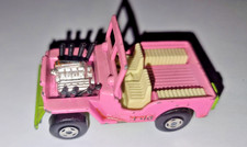 Matchbox Lesney Superfast No. 2 Jeep Hot Rod Pink with Green Base