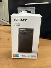  Discoutinued New Sony ICF-P26 Portable Pocket FM/AM Radio Built-in Speaker