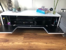 Modern high gloss tv cabinet unit stand white J- With slow close Door John Lewis