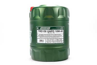 20 Liter FANFARO TRD E6 UHPD 10W-40 API CJ-4 NKW Motoröl E7 E9 MB 228.51 Öl Oel
