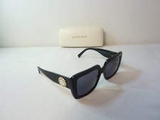 Versace Sunglasses Polished Black Crystal Medusa Logo MOD 4384B GB1/87 Frames 