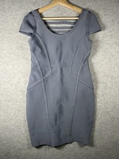 Forever 21 Slate Gray Bodycon Bandage Thick Stretchy Structured Mini Dress M S
