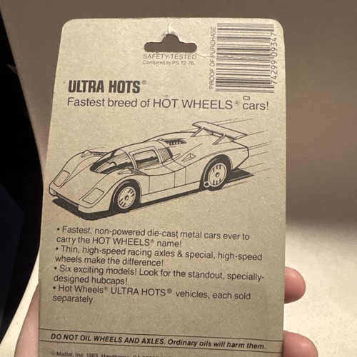 1983 Hot Wheels Ultra Hots Nightstreaker Predator #9537 Purple Crack On Bubble - Bild 11 von 12