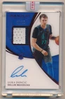 LUKA DONCIC 2018/19 IMMACULATE RC RED AUTOGRAPH 2 COLOR PATCH AUTO SP #02/25