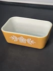 Vintage Pyrex 313 Gold Yellow Loaf Pan 1.5 Qt Baking Dish Made in USA