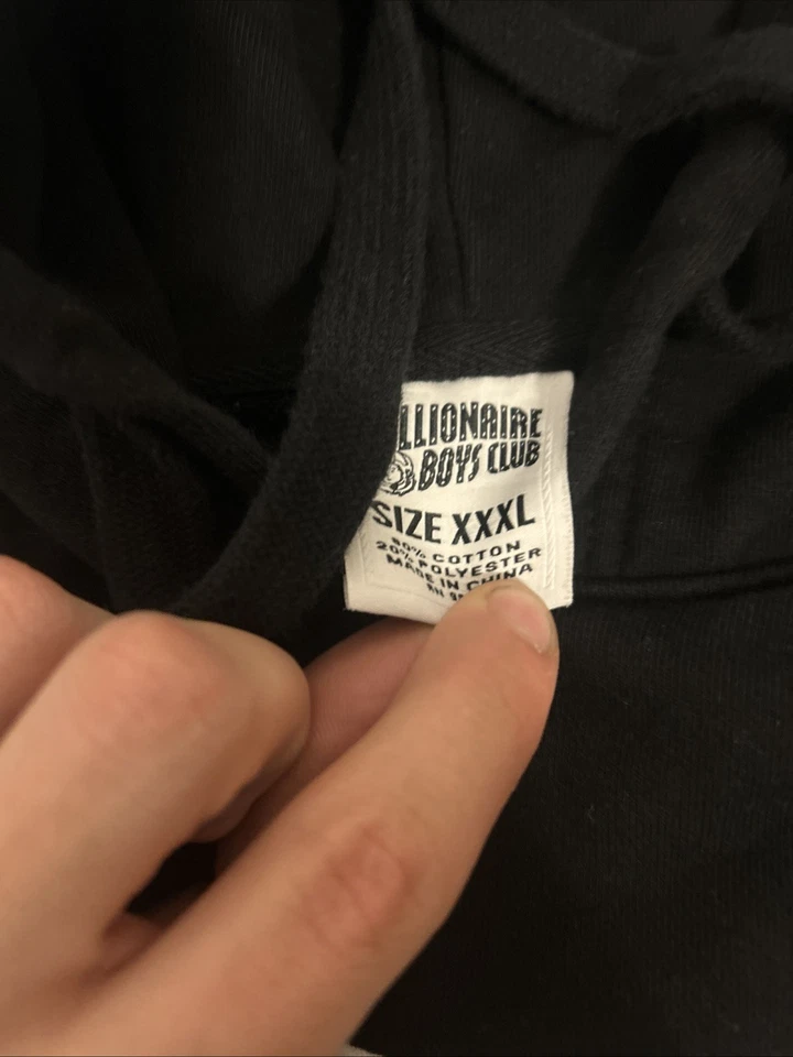 Billionaire Boys Club Para hombres 3XL Sudadera con Capucha Negra Pullover Diseño Astronauta Foto 2 de 4