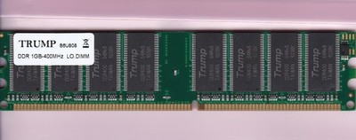 1GB 1x1GB PC-3200 TRUMP B6U808 DDR-400 DDR1 Desktop Ram Memory Stick PC3200 DIMM