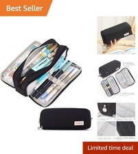 Durable Multi-Functional Pencil Pouch with Zipper Closure - Perfect for School