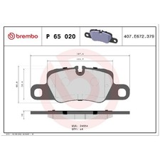 Satz Bremsbeläge Bremsklötze hinten für Porsche Panamera 970 971 976 id54042