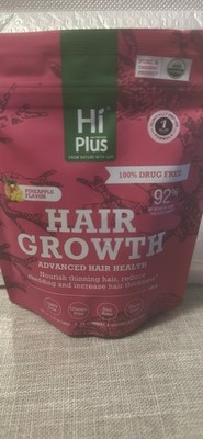 Hi Plus MarinePeptide+ Hair Growth Gummies Biotin Pineapple 180g