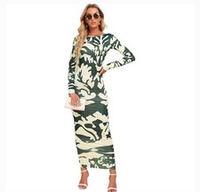 SHEIN WOMEN'S MULTICOLOR BODYCON MAXI DRESS SIZE XS