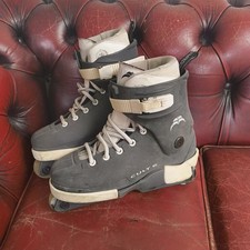 Razors Cult 6 Aggressive Inline Skates Y2K UK 8 / EU 42 Grey White Double Wheel