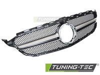 KüHlergrill Mercedes C-Klasse W205 Ab 2018 Bis 2021 Schwarz Silver-42693093
