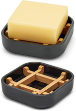 Bamboo Soap Dishes for Bar Soap Holders for Shower for Bathroom Sink Bulk Small