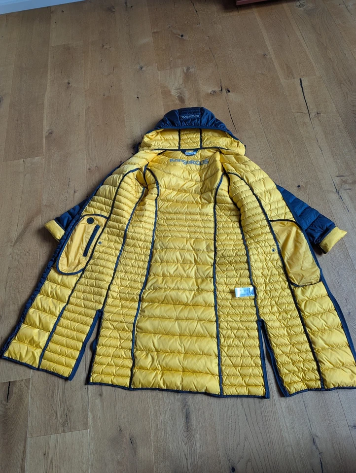 KANGAROOS Damen Steppjacke Kapuze Jacke Gelb/ Blau  Gr: 36 guter Zustand  - Bild 3 von 4