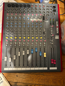 Allen & Heath ZED-12FX 12-Channel Analog Mixer USB FX Phantom XLR/TRS