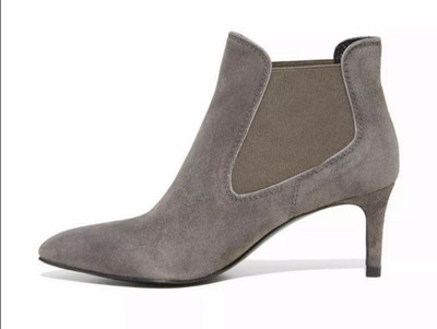 Pedro Garcia Engel Chelsea Suede Boots Grey 39 NWT $620