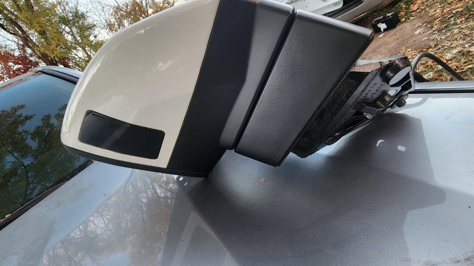 Espejo retrovisor delantero izquierdo audi q7 2017-2019 puerta del lado del conductor OEM blanco Foto 4 de 4