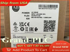 New Allen Bradley 25B-D4P0N114 SER A Powerflex 525 AC Drive 2HP Surplus SEALED