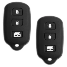 2 Key Fob Remote Skin Shell Case Cover Replacement for Toyota HYQ12BBX