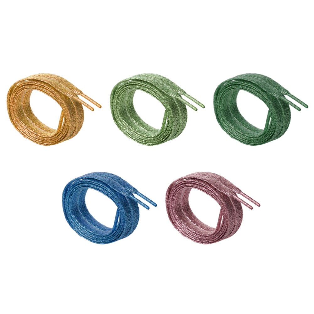 APL 5 Paia Lacci Colorati per Scarpe da Ginnastica Colorati Perlescenti