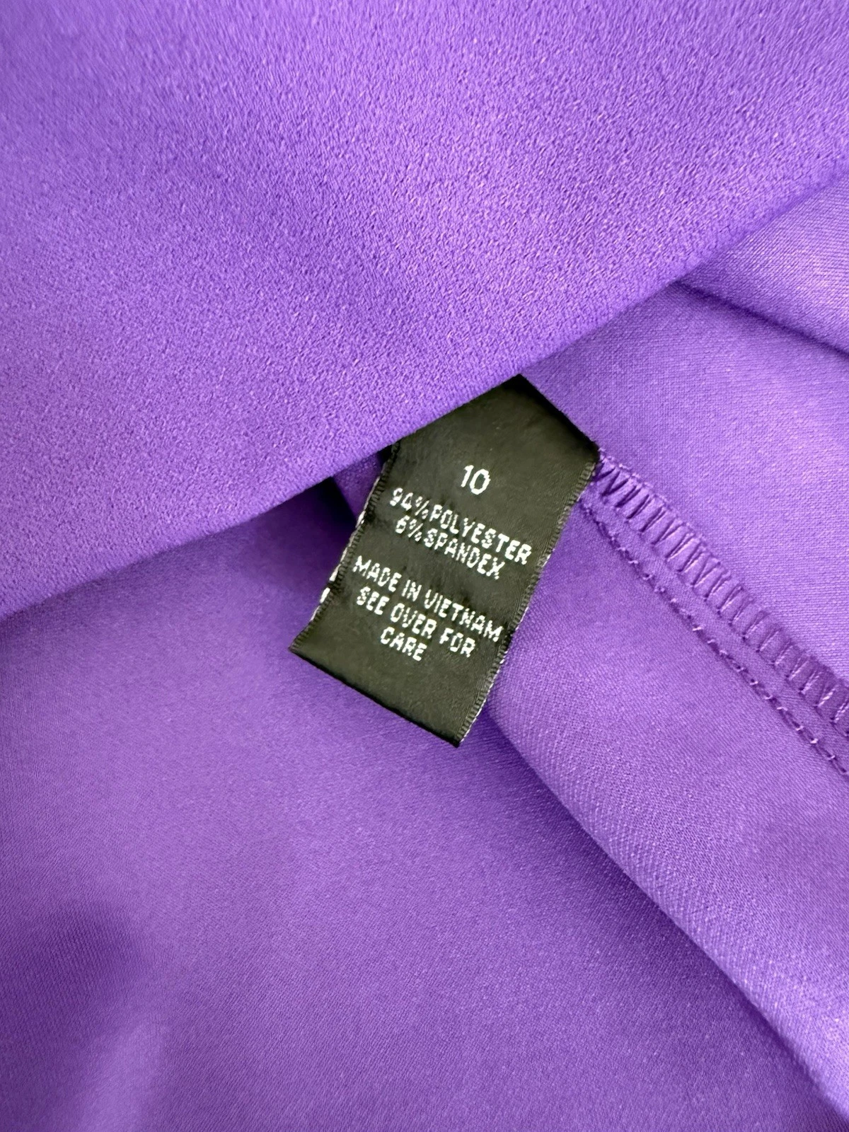 Abito Alyx Tg 10 M Viola Uva Manica Corta Buco della Serra Ginocchio Linea A Orchidea Sera