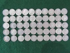 1950-1959 Roosevelt Silver Dimes Roll of 50 - Lot 7