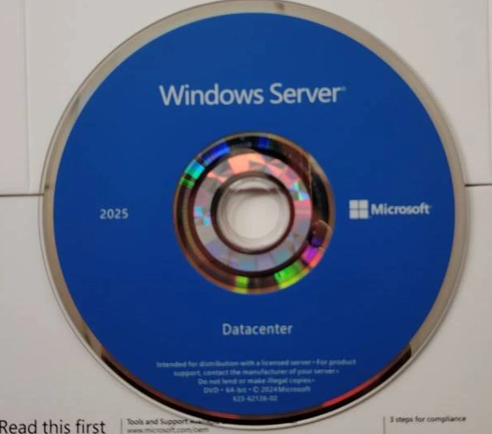 Microsoft Windows Server 2025 Standard License Pack DVD |UVP2.099.- € IT |NUOVO - Immagine 2 di 2
