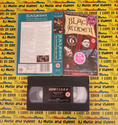 VHS BLACK ADDER THE WHOLE HISTORIC FIRST SERIES Rowan Atkinson 1995 BBC (F281)