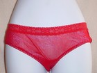 Victorias Secret Vintage Sheer Mesh Boyshort Small Lot of 2 Red /Pink NWOT — photo 1