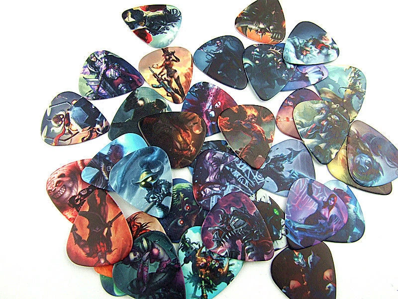 5 X LEAGUE OF LEGENDS GUITAR PLECTRUMS PICKS 0.71MM THICKNESS eBay