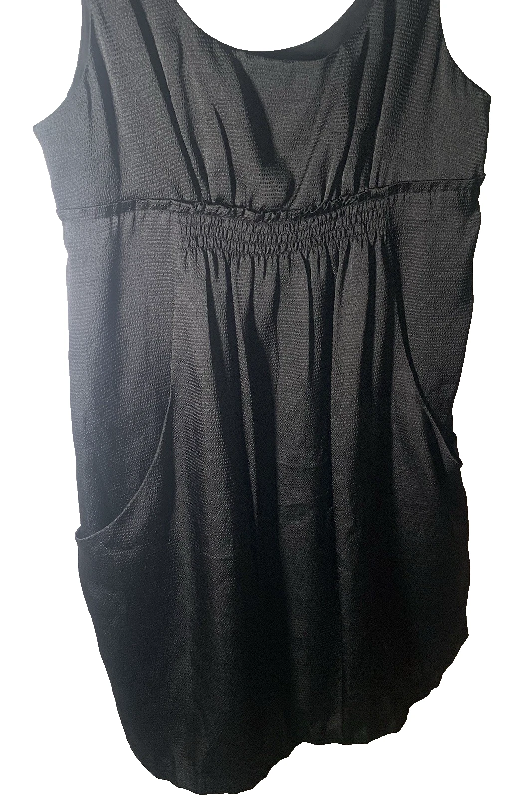 VETEMENTS Abito donna BCBGeneration grande nero senza maniche tasche foderato LightComfort us intime ottimeioni