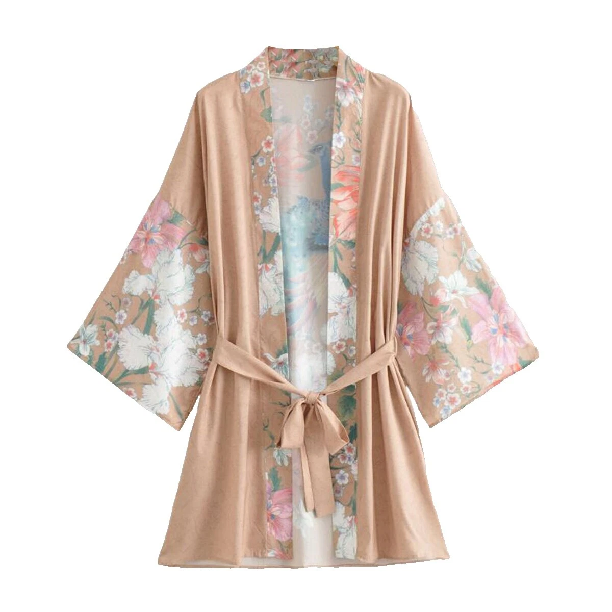 Pijamas y batas Floral Poliéster Marrón para Mujeres