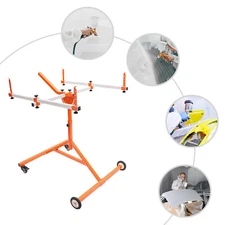Multifunction Paint Stand w/ Wheels Orange Steel Paint Stand 180° Rotatable