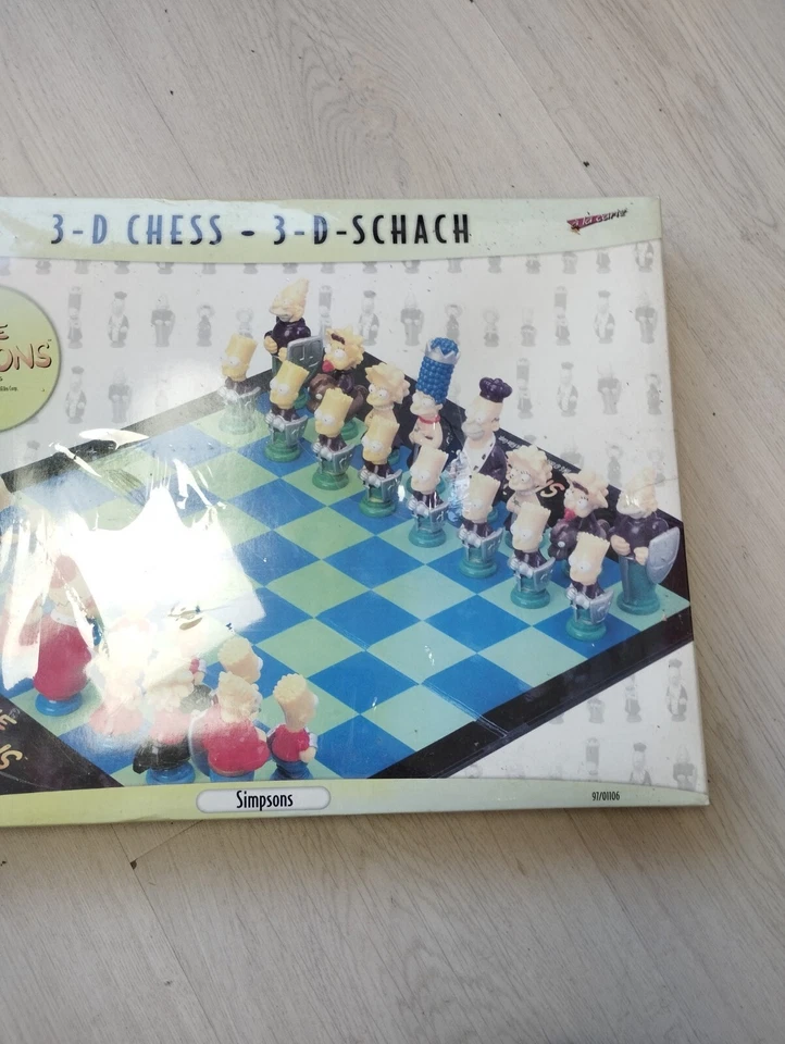Jeu d'echecs 3D simpsons version vintage - Photo 2/2