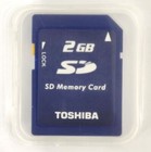 2GB Toshiba Memory Card SD Card Secure Digital C4 Standard SD-M02G With Housing