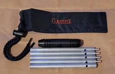 NEW KNIGHT COLLAPSIBLE MUZZLELOADER ALUMINUM RAMROD - BLACK POWDER CLEANING ROD