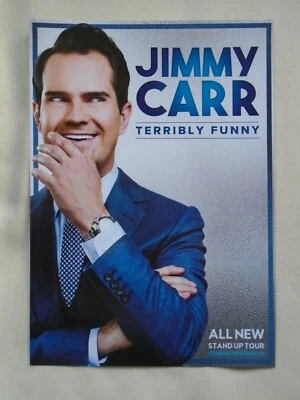 JIMMY CARR Live event "Terribly Funny" UK tour 2020 promotional tour flyers x 2