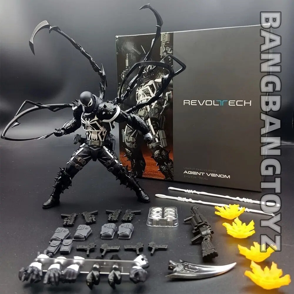 REVOLTECH AGENT VENOM フィギュア 2024 New Revoltech Amazing Yamaguchi Spider-Man Agent Venom